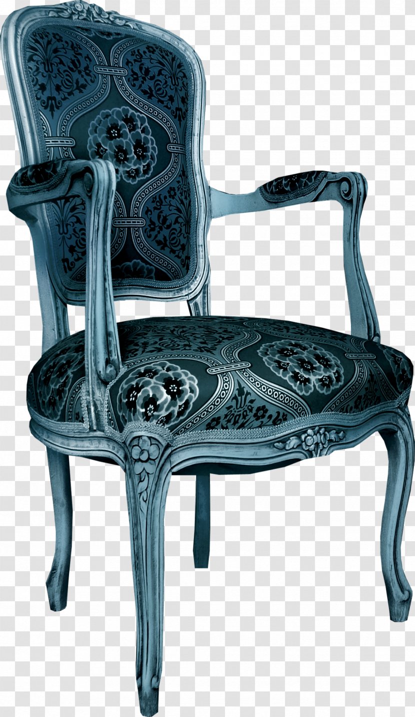 Chair Furniture Blue Couch Transparent PNG