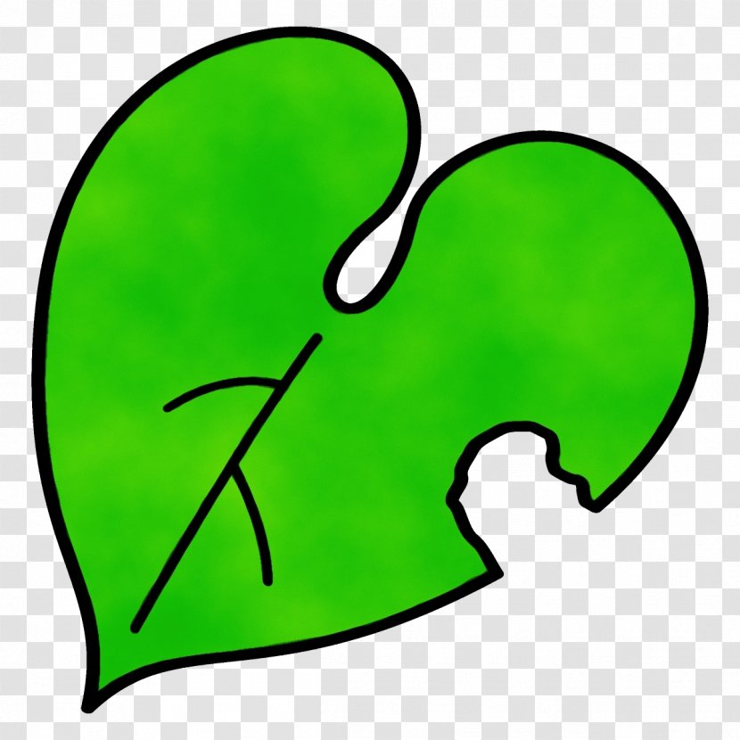Green Clip Art Plant Symbol - Wet Ink Transparent PNG