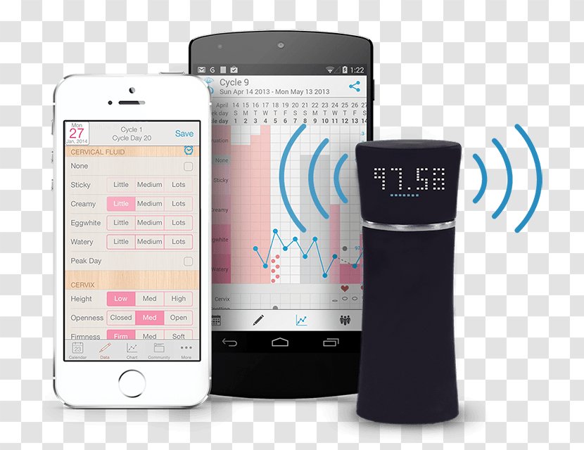 Feature Phone Kindara Basal Body Temperature Fertility Awareness - Pregnancy - Smartphone Transparent PNG