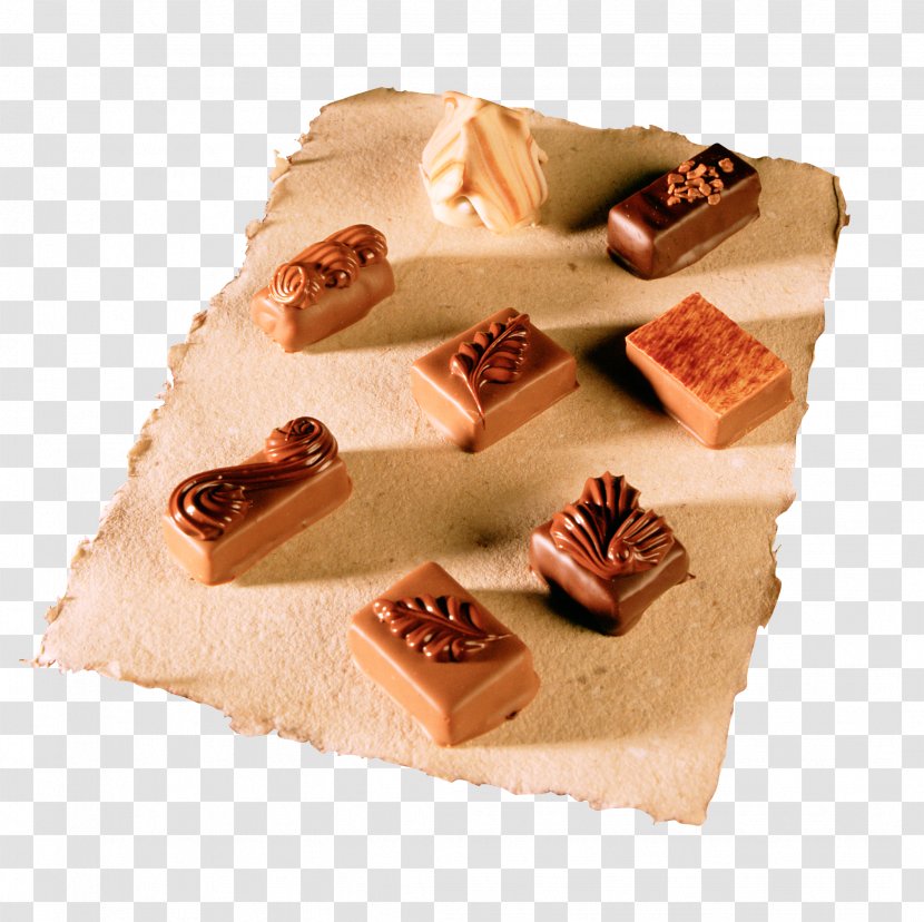 Bonbon Chocolate Truffle Praline Fudge - Bonbones Transparent PNG