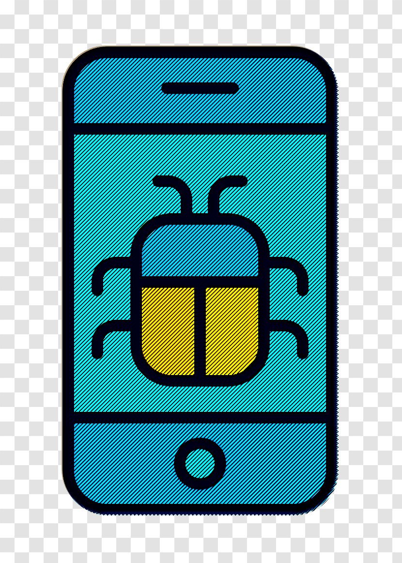 Smartphone Icon Bug Icon Coding Icon Transparent PNG