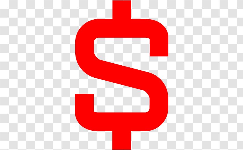 Clip Art Red - Symbol - Dollar Sign Transparent PNG