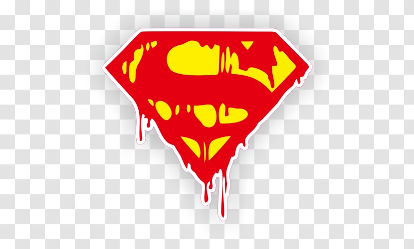 Superman Logo Doomsday Superhero - Heart Transparent PNG