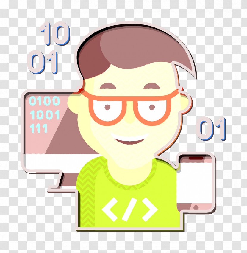 Professions And Jobs Icon Avatar Icon Programmer Icon Transparent PNG