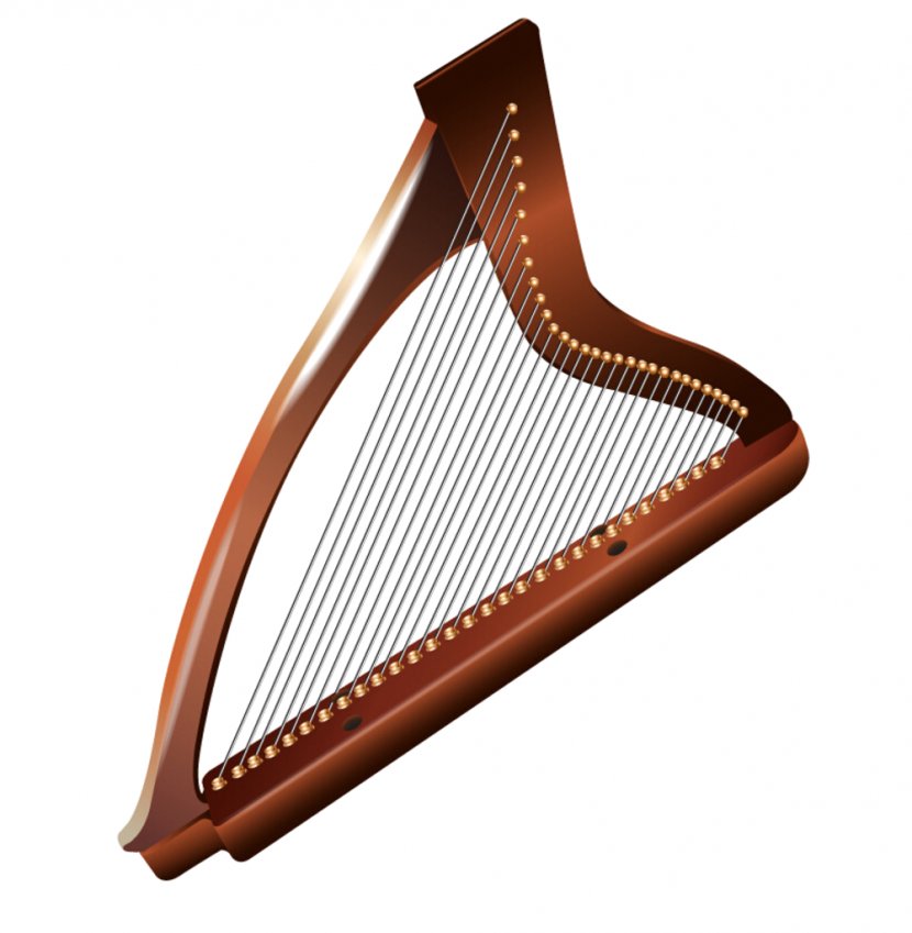 Celtic Harp Konghou Musical Instruments - Heart - Instrument Transparent PNG