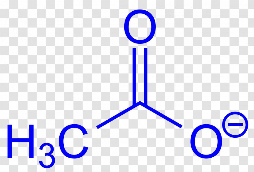 Acetic Acid Sodium Acetate Carboxylic - Diagram - Formula 1 Transparent PNG