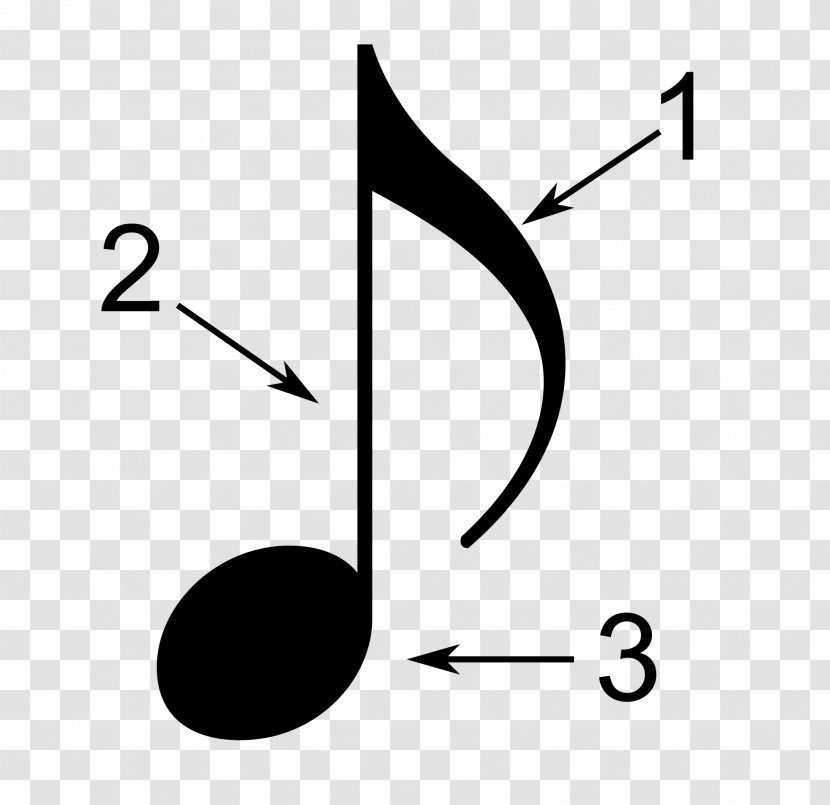 Musical Note Value Notation - Silhouette Transparent PNG