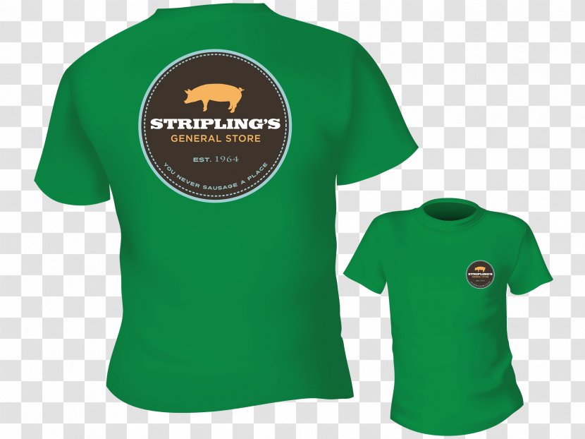 T-shirt STRIPLING'S GENERAL STORE Cordele Watkinsville - Brand - Green Shirt Transparent PNG