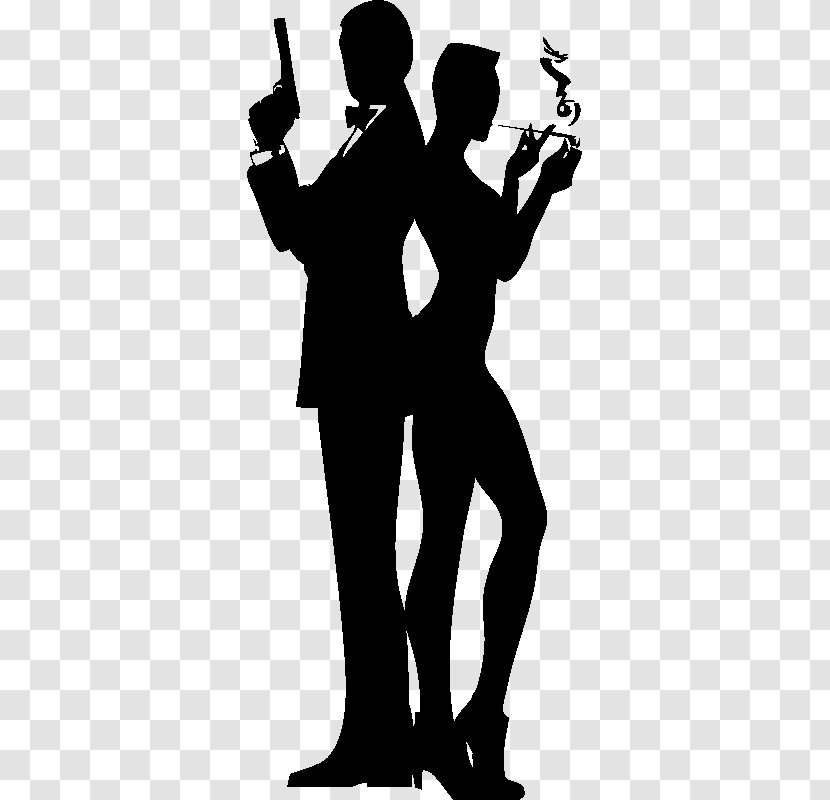 James Bond Film Series Poster - Silhouette - Silhouettes Transparent PNG