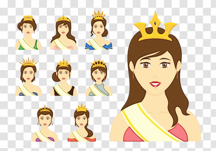 Cartoon People Facial Expression Head Yellow - Fun - Smile Happy Transparent PNG