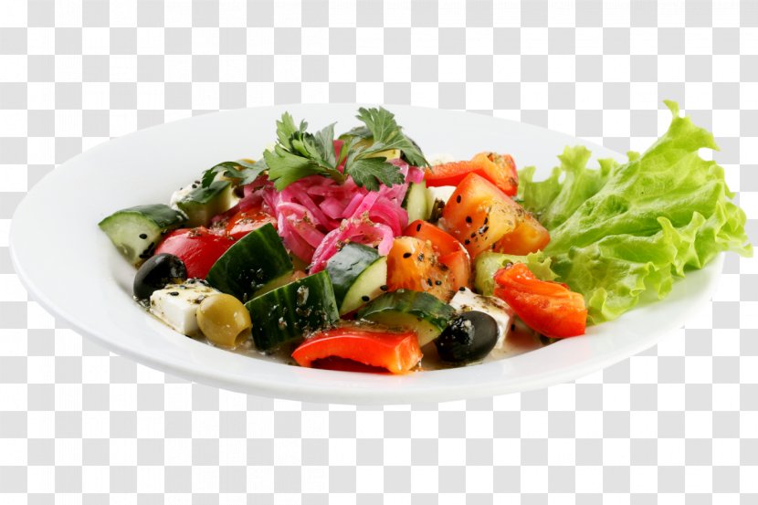 Greek Salad Spinach Shashlik Fattoush Coleslaw - Restaurant Transparent PNG