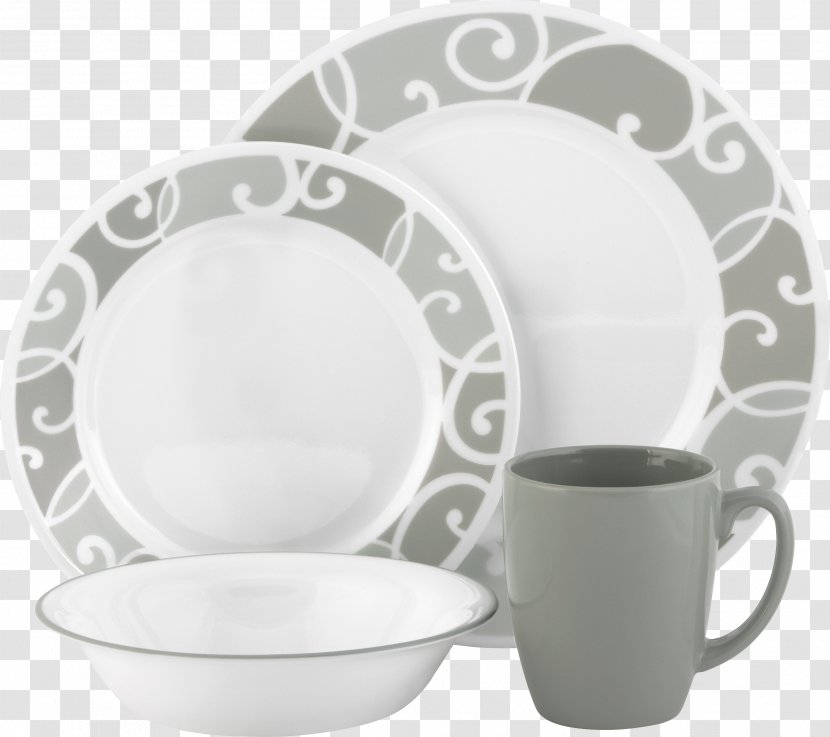 Tableware Plate Corelle Bowl Saucer - Dishes Transparent PNG