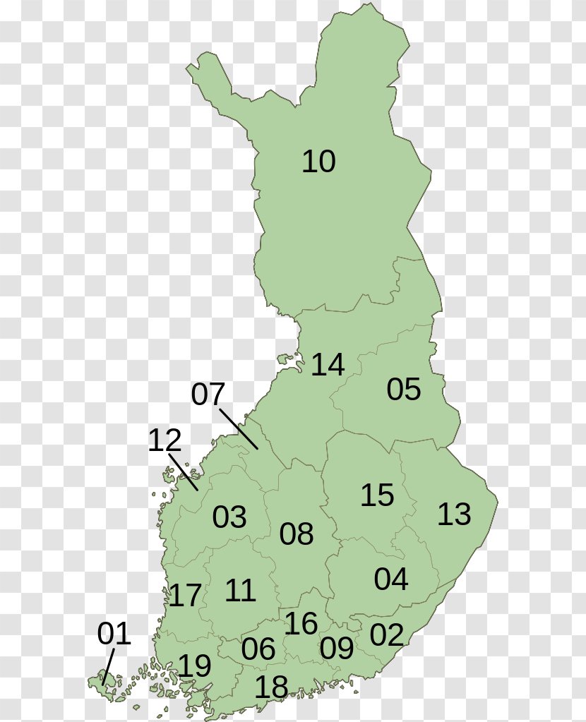Sub-regions Of Finland Grand Duchy Map Geography Transparent PNG