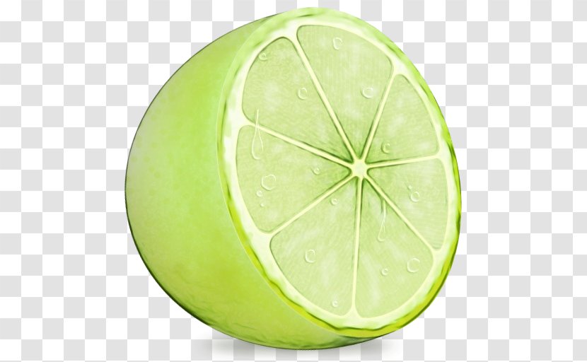 Citrus Green Lemon Fruit Lime - Pomelo Leaf Transparent PNG