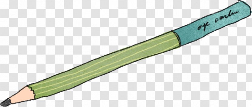 Ballpoint Pen Green Angle - Office Supplies - Pencil Transparent PNG
