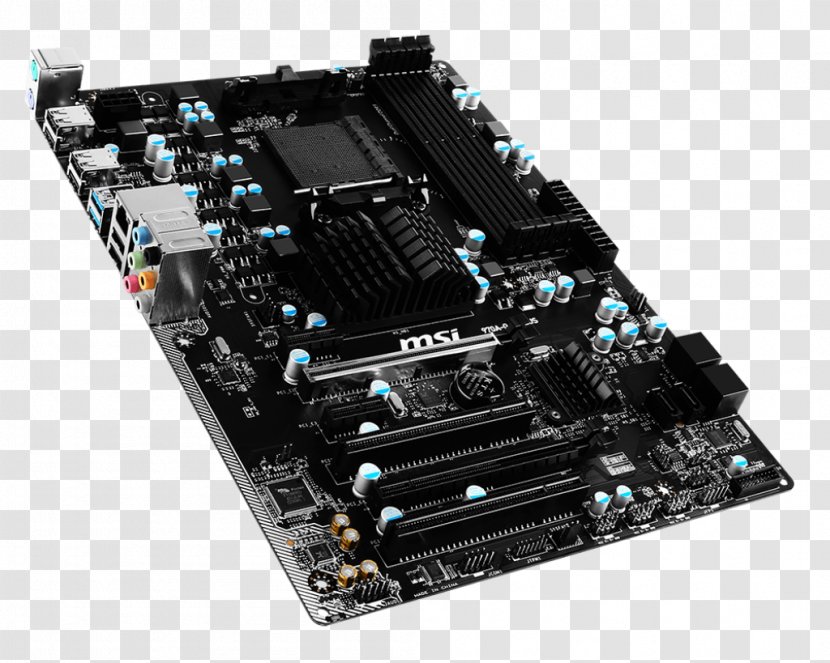 Socket AM3+ Motherboard MSI 970A-G43 PLUS DDR3 SDRAM - Computer Memory - Cpu Transparent PNG