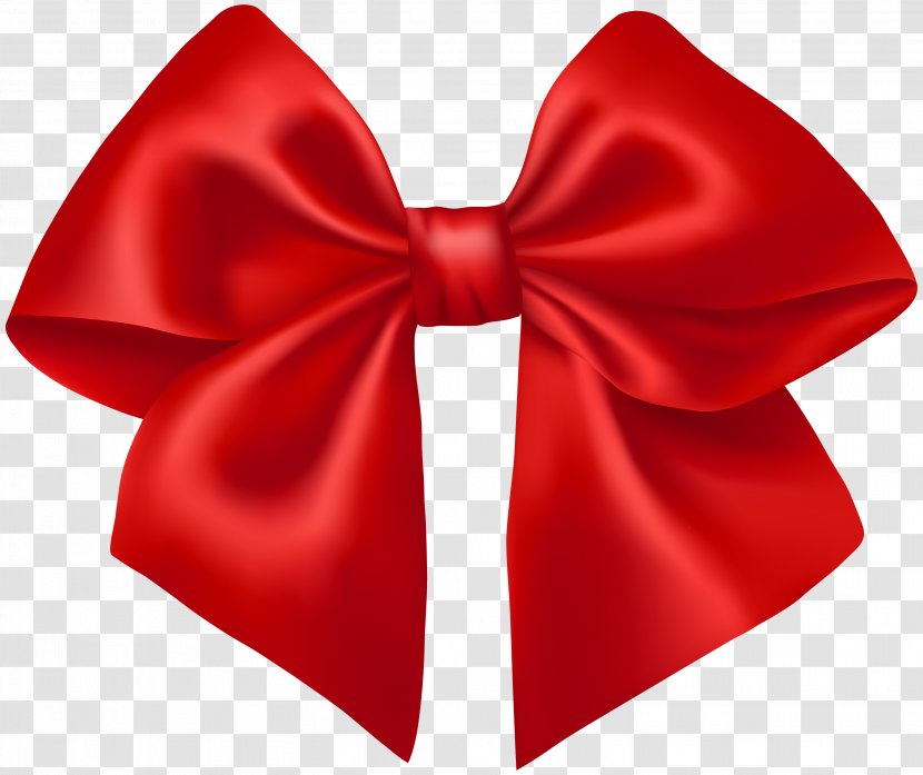 Red Ribbon Clip Art - Bow Tie Transparent PNG