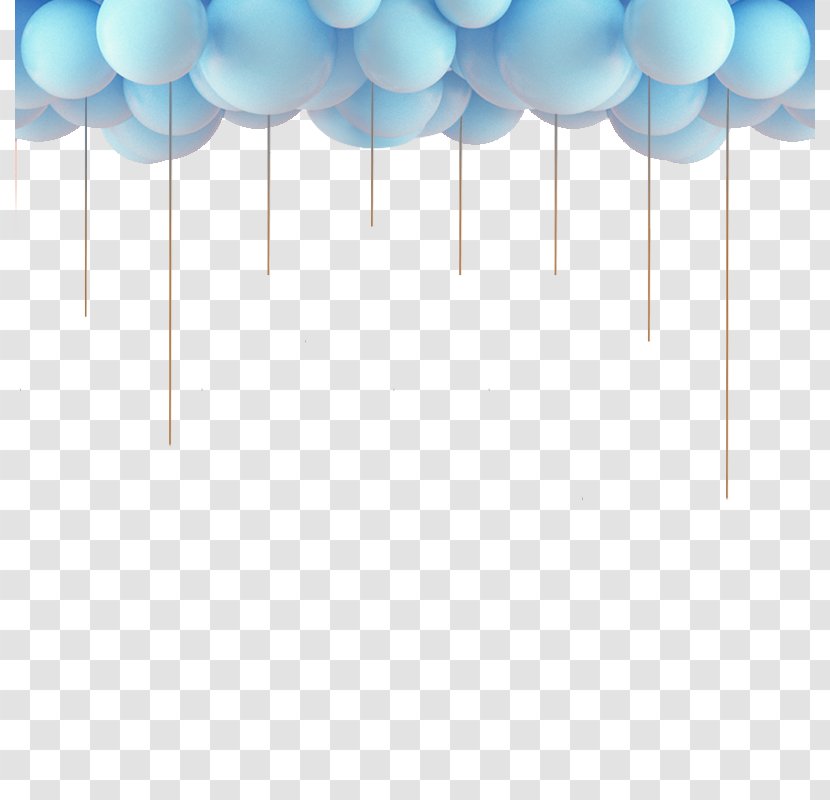 Balloon Computer File - Blue Element Transparent PNG