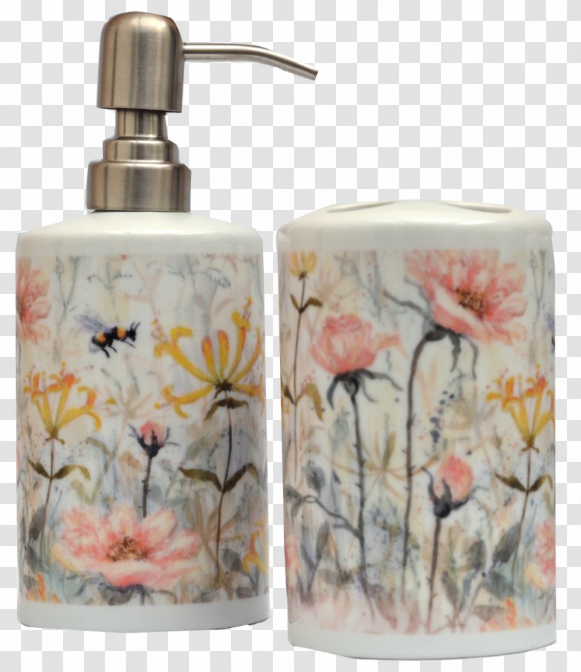 Soap Dispenser Bathroom Flower Honeysuckle Rose Transparent PNG