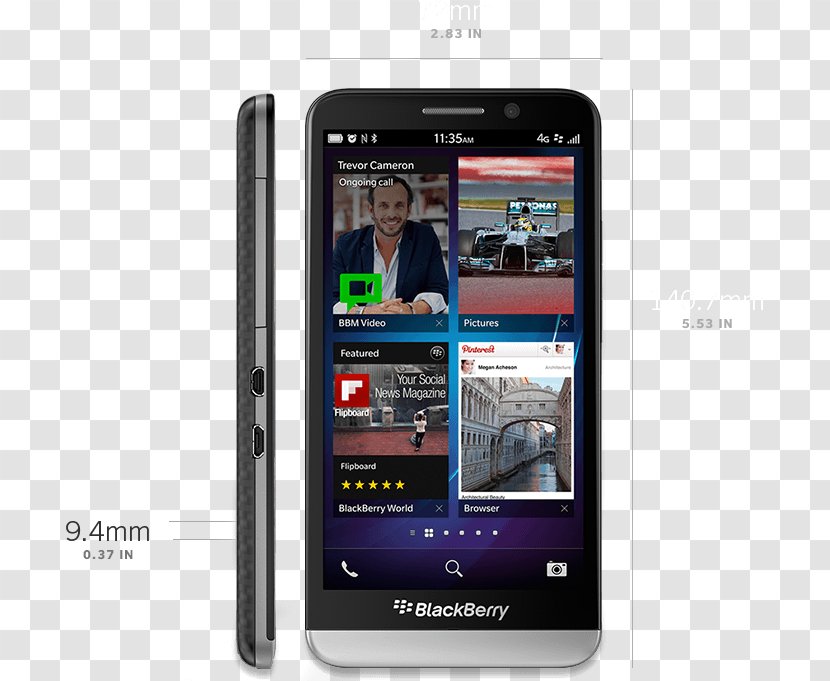 BlackBerry Z30 Z10 KEYone Curve Mobile - Blackberry - Smartphone Transparent PNG