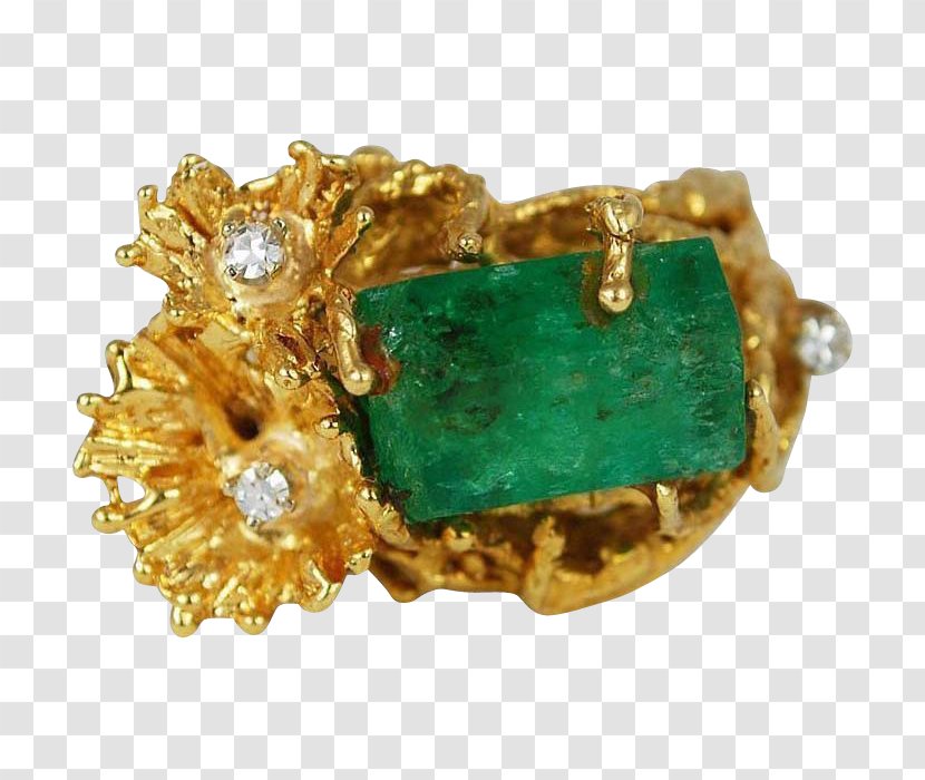 Emerald Ring Jewellery Gold Diamond - Jewelry Designer Transparent PNG