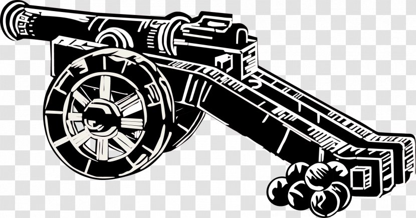 Gunpowder Artillery In The Middle Ages Cannon Clip Art - Weapon - Vector Fireworks Transparent PNG
