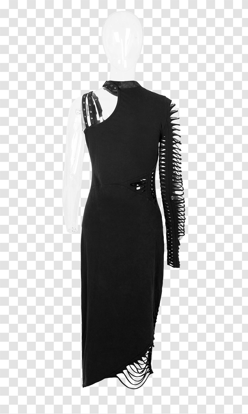 Little Black Dress Shoulder Gothic Art Sleeve - Evening Transparent PNG