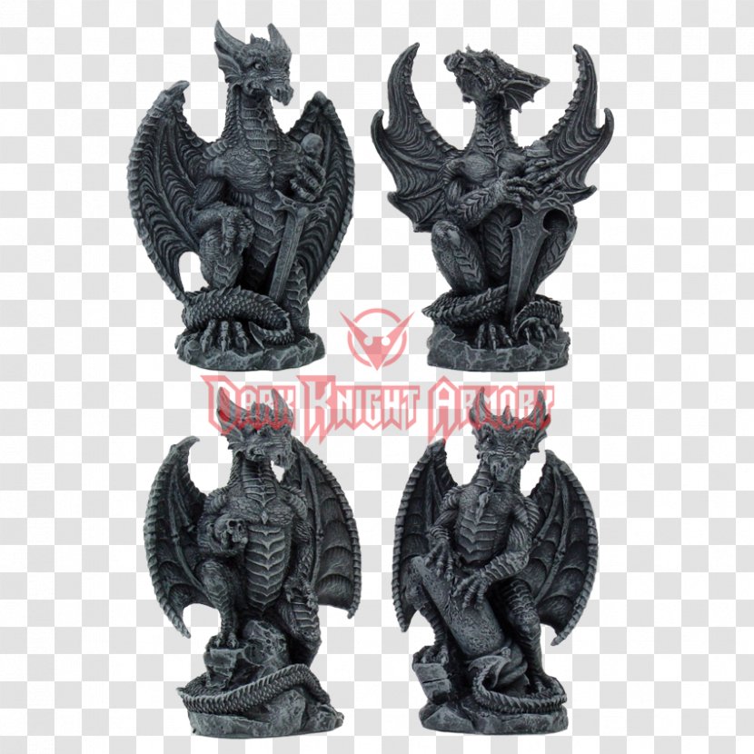 Statue Figurine Dragon Goth Subculture Sculpture - Polyresin Transparent PNG