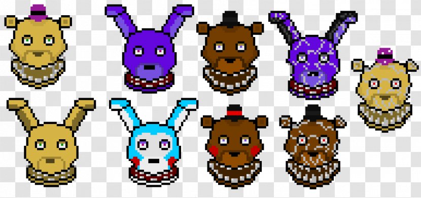 Nightmare Pixel Art Image Cartoon - Fnaf Transparent PNG