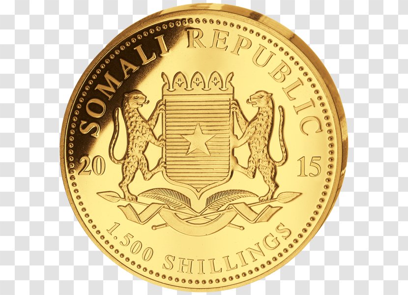 Coin Somalia Gold Somali Shilling - Silver Transparent PNG