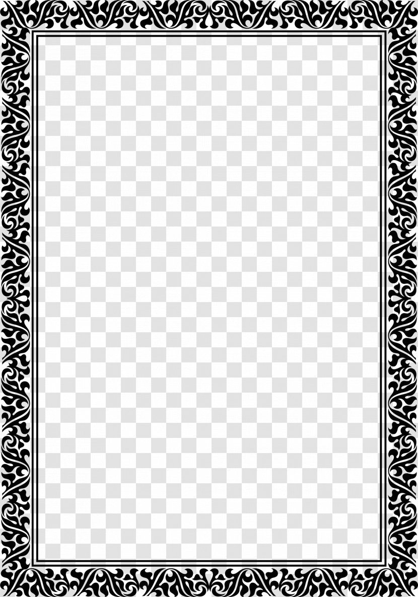 Black And White Pattern - Monochrome - Frame Transparent PNG