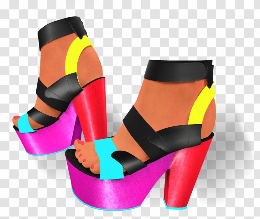 Sandal High-heeled Shoe Transparent PNG