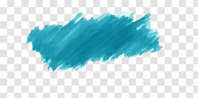 Watercolor Painting Transparent Blue Pinceau à Aquarelle - Azure - Paint Transparent PNG