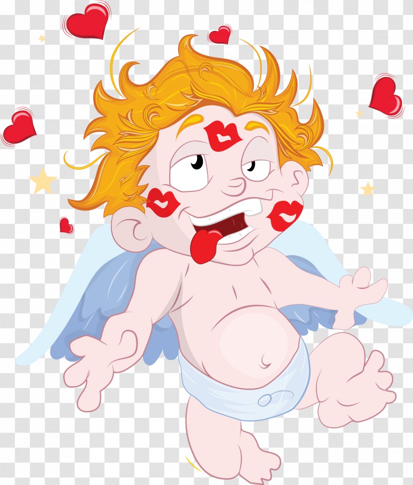 Valentine's Day Cupid Clip Art - Cartoon Transparent PNG