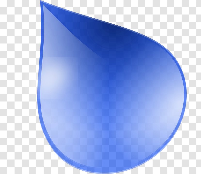 Clip Art - Blue - Cartoon Water Drops Transparent PNG