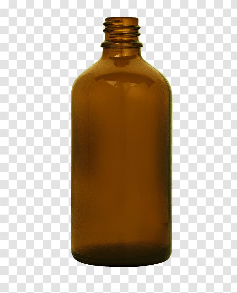 Glass Bottle Caramel Color Liquid Transparent PNG