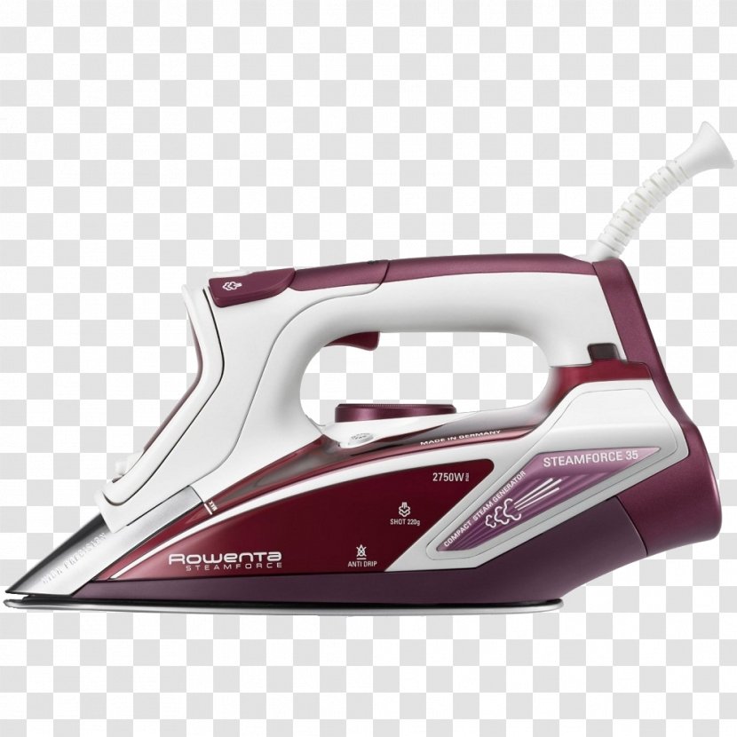 Rowenta Steamforce DW9240 Clothes Iron DW9280 Steam Force 1800-Watt Professional Digital LED Display With Stainless Ironing - Dw9240 - Mosquito Transparent PNG