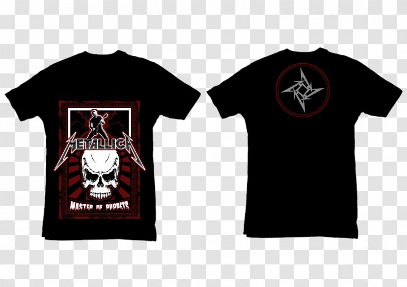 Printed T-shirt Clothing Top - Frame - Metallica Transparent PNG