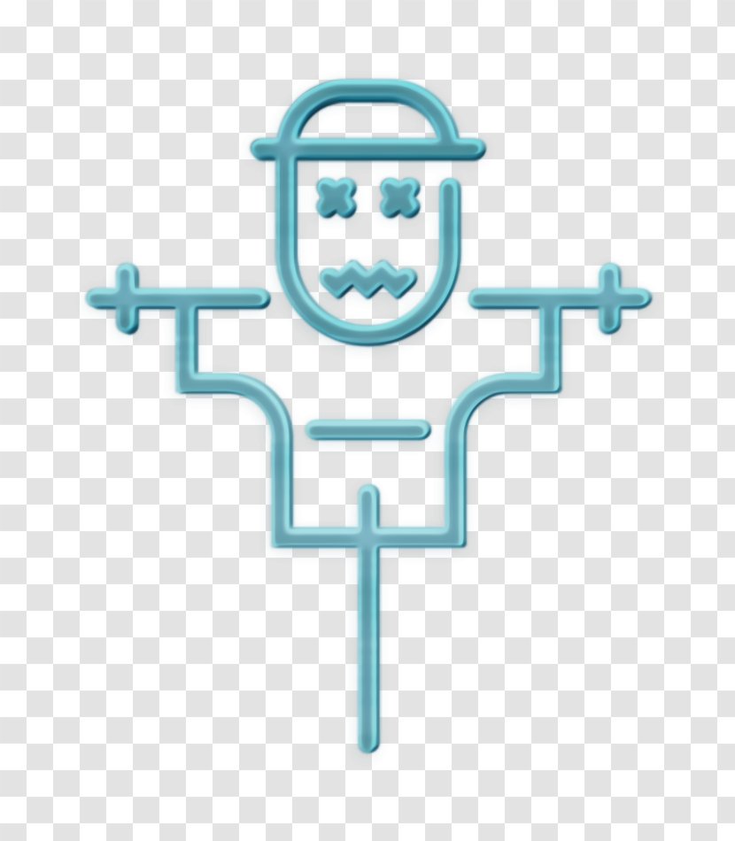 Halloween Icon Horror Jack - Turquoise - Symbol Transparent PNG