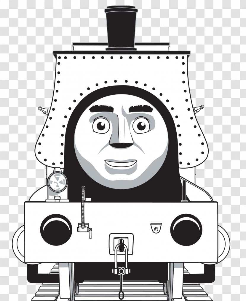thomas and friends black and white