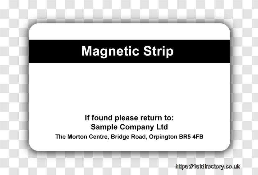 Paper Line Brand Font - Membership Card Magnetic Stripe Transparent PNG
