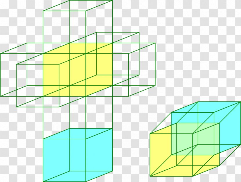 The Fourth Dimension Four-dimensional Space Tesseract Hypercube Three-dimensional - Area - Dimensional Transparent PNG