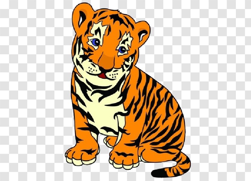 Felidae Bengal Tiger Clip Art - Logo - Cartoon Transparent PNG