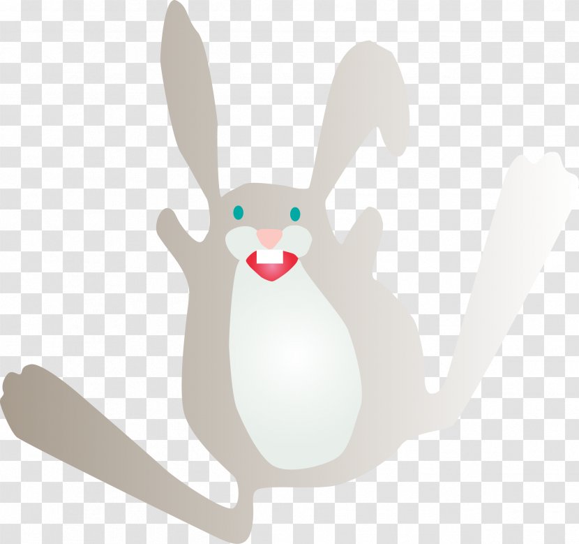 Easter Bunny Domestic Rabbit Little White Hare - Vertebrate Transparent PNG