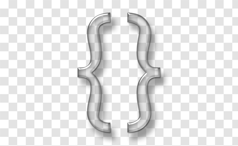 Bracket Accolade Symbol - Body Jewelry - Curly Transparent PNG
