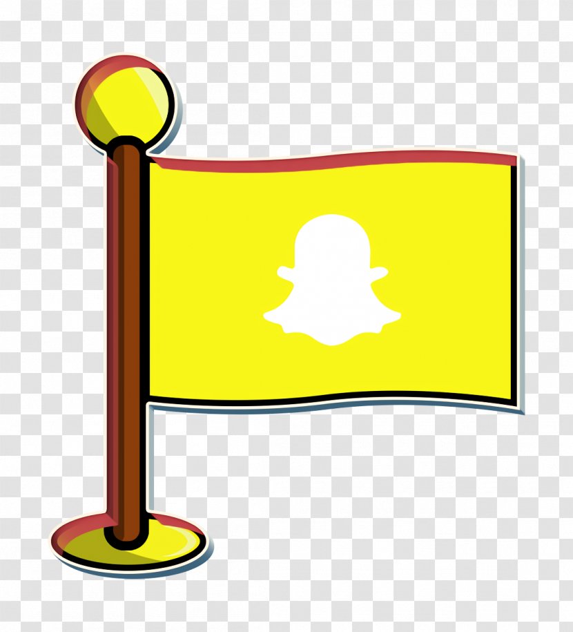 Flag Icon Media Networking - Yellow Social Transparent PNG