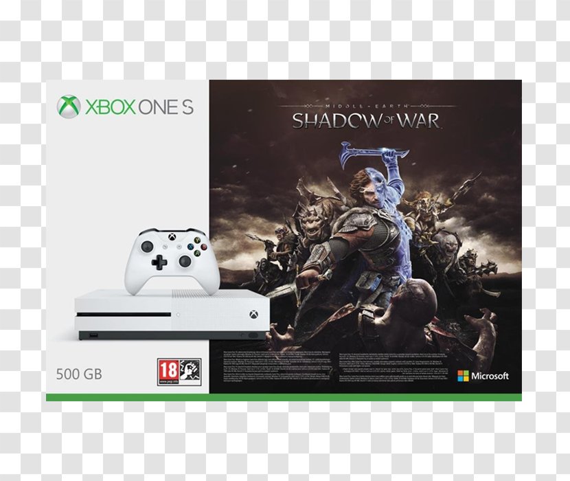Middle-earth: Shadow Of War Mordor Xbox One S Video Game Consoles - Gadget - Microsoft Transparent PNG