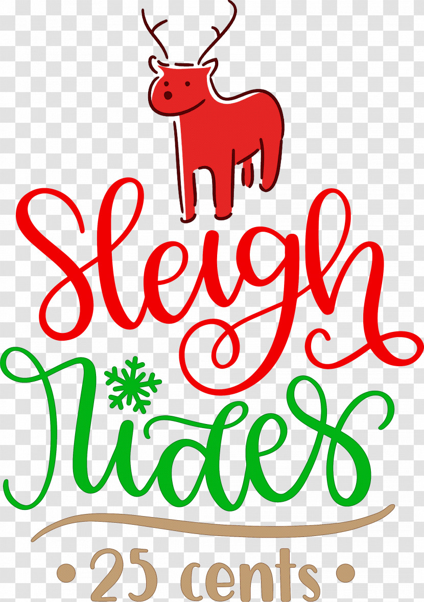 Sleigh Rides Deer Reindeer Transparent PNG