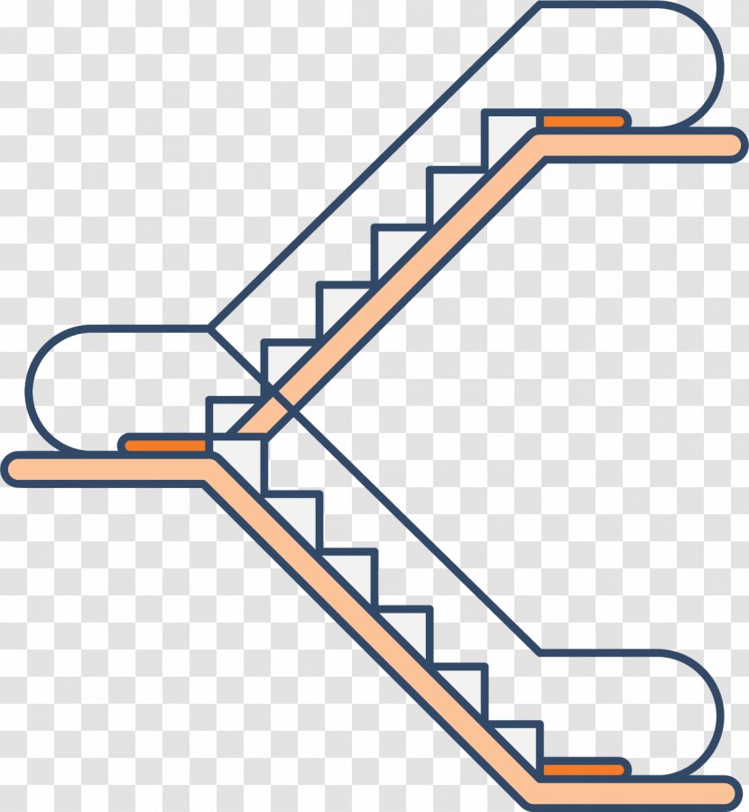 Escalator Stairs Elevator Icon - Symmetry - Two Steps Up And Down The Transparent PNG
