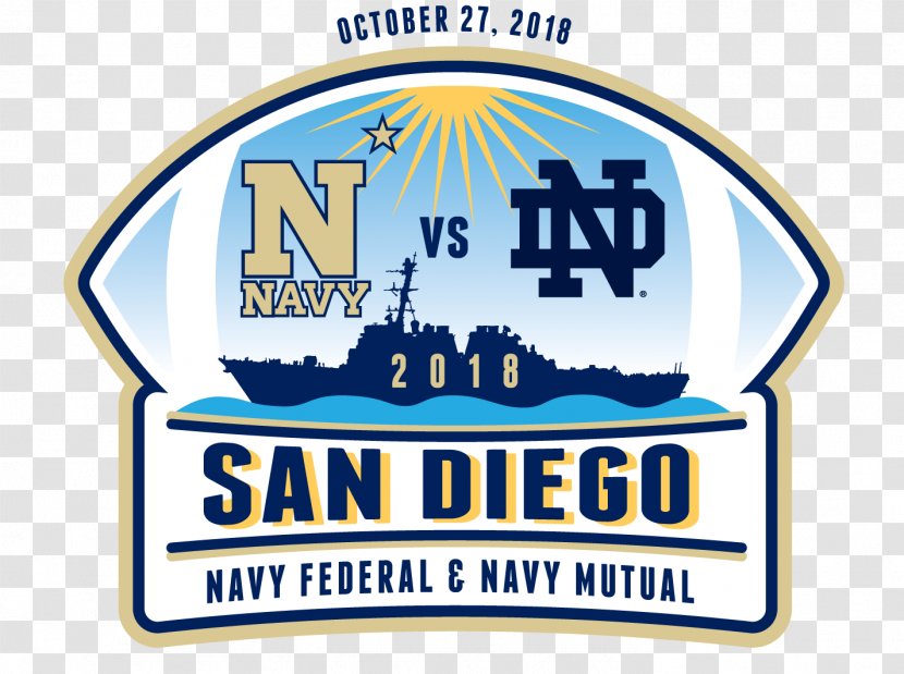 Navy Midshipmen Football Navy–Notre Dame Rivalry Notre Fighting Irish University Of American - Brand - Stadium Transparent PNG